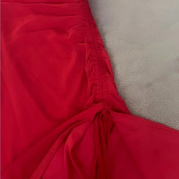 Chic Scarlet Mini Dress - Picture 2 of 6